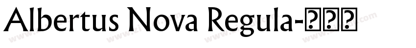 Albertus Nova Regula字体转换